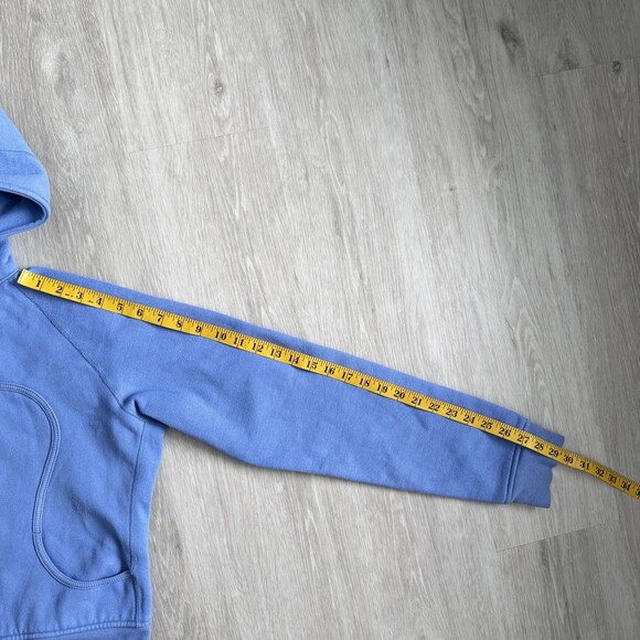 Lululemon Scuba Hoodie VTG Full Zip Periwinkle Blue No Thumbholes Size 10 GUC - Picture 8 of 9